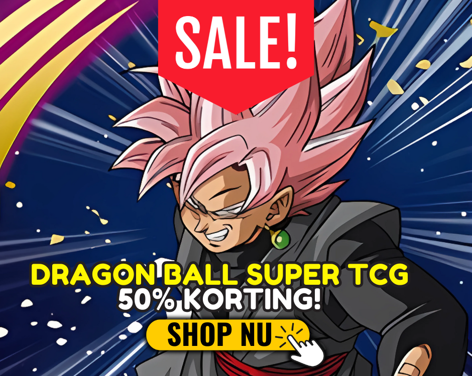 🔥Dragonball fans opgelet! 50% korting op alles van Dragon Ball Super TCG!