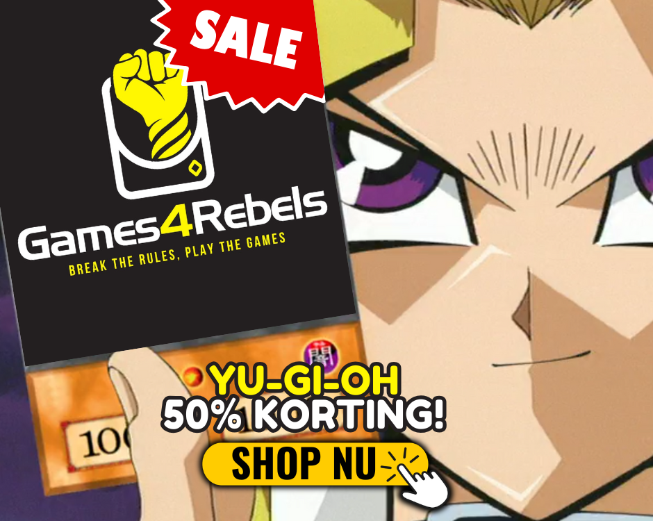 50% korting op alles van Yu-Gi-Oh! 🤯🎉