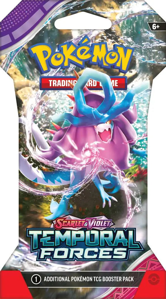 Pokemon TCG | Scarlet & Violet Temporal Forces Sleeved  - Booster Pack