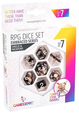 Gamegenic Dice - Embraced Shield & Weapons RPG Dice set 7pcs
