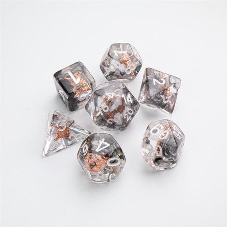 Gamegenic Dice - Embraced Shield & Weapons RPG Dice set 7pcs