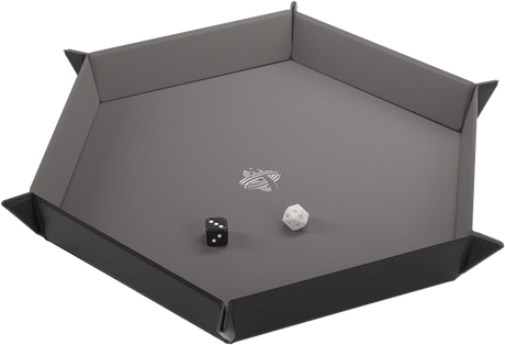 Gamenic - Magnetic Dice Tray Hexagonal Black/Gray