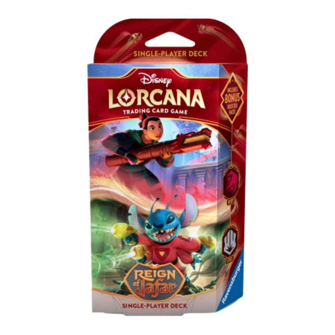 Disney Lorcana TCG - Reign of Jafar Starter Deck: Mulan & Stitch