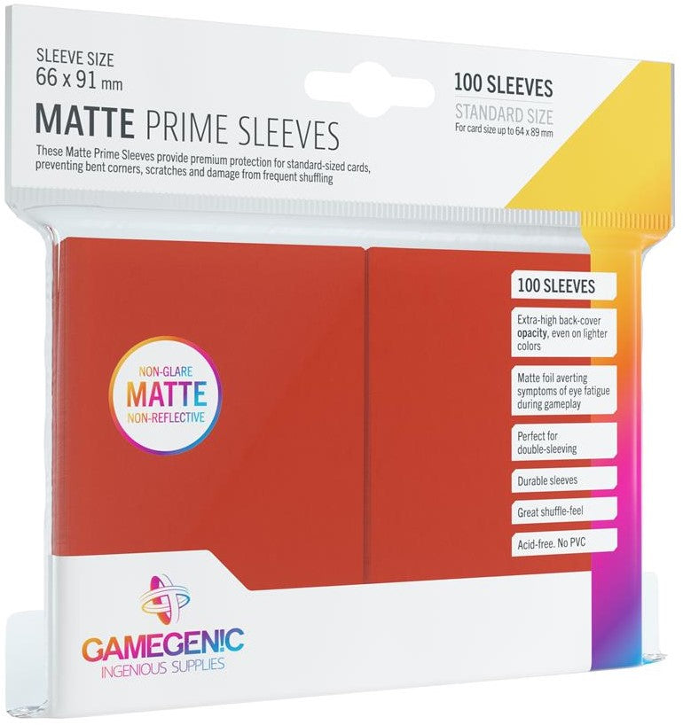 Gamegenic - Pack Matte Prime Red (100)
