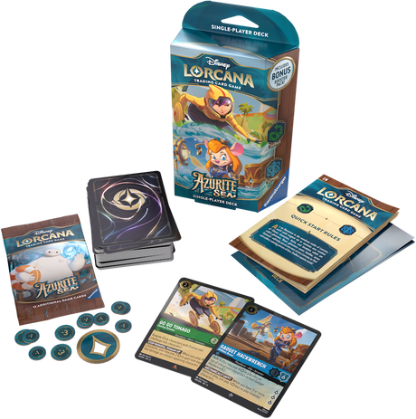 Disney Lorcana TCG | Azurite Sea Starter Deck Go Go Tomago & Gadget Hackwrench