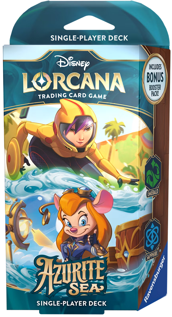 Disney Lorcana TCG | Azurite Sea Starter Deck Go Go Tomago & Gadget Hackwrench