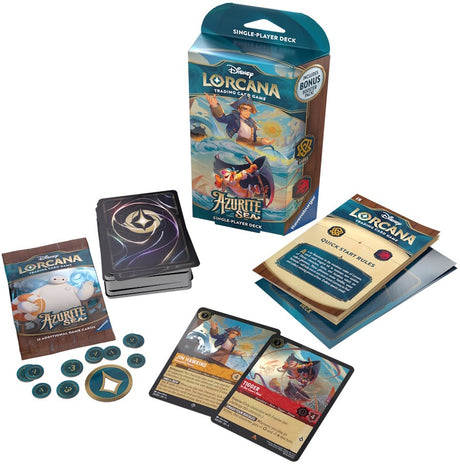 Disney Lorcana TCG | Azurite Sea Starter Deck Jim Hawkins & Tigger