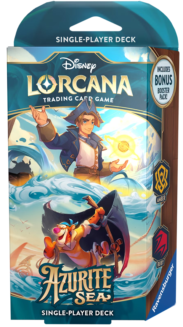 Disney Lorcana TCG | Azurite Sea Starter Deck Jim Hawkins & Tigger